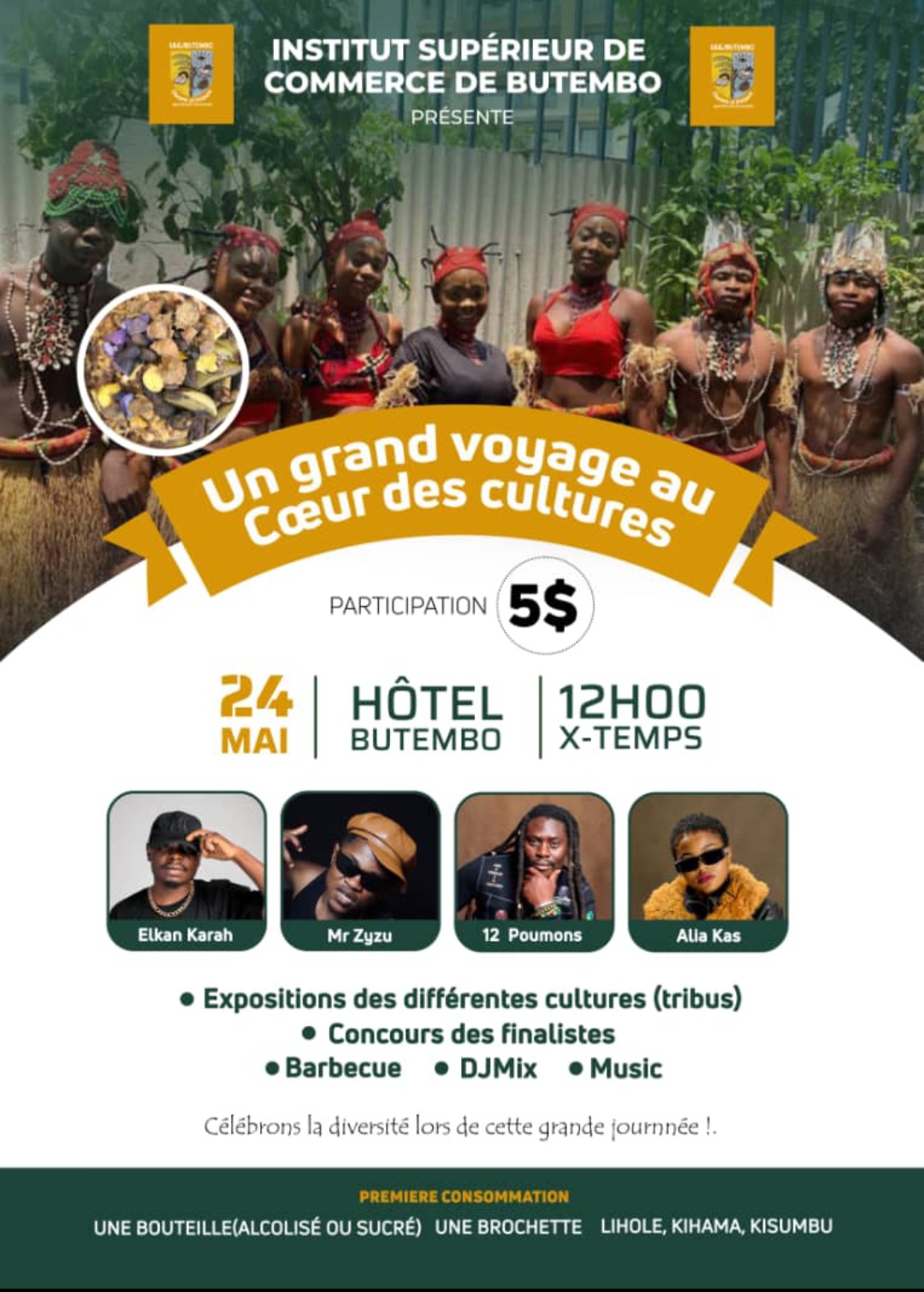 Un Grand Voyage au Cœur des Cultures le 24 Mai 2025 à l’Institut Supérieur de Commerce de Butemb