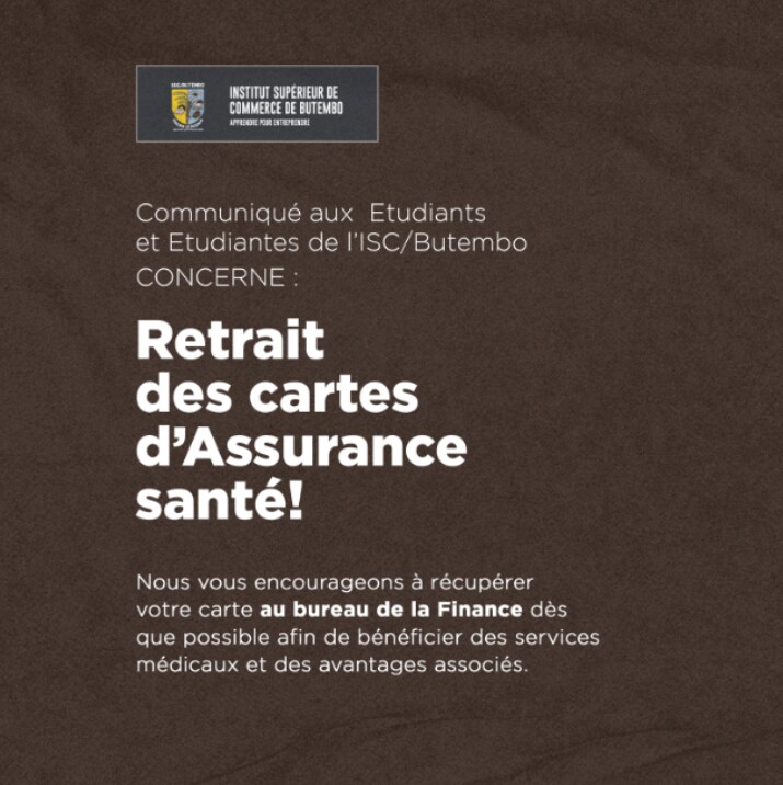 Retrait des Cartes d'Assurance Santé